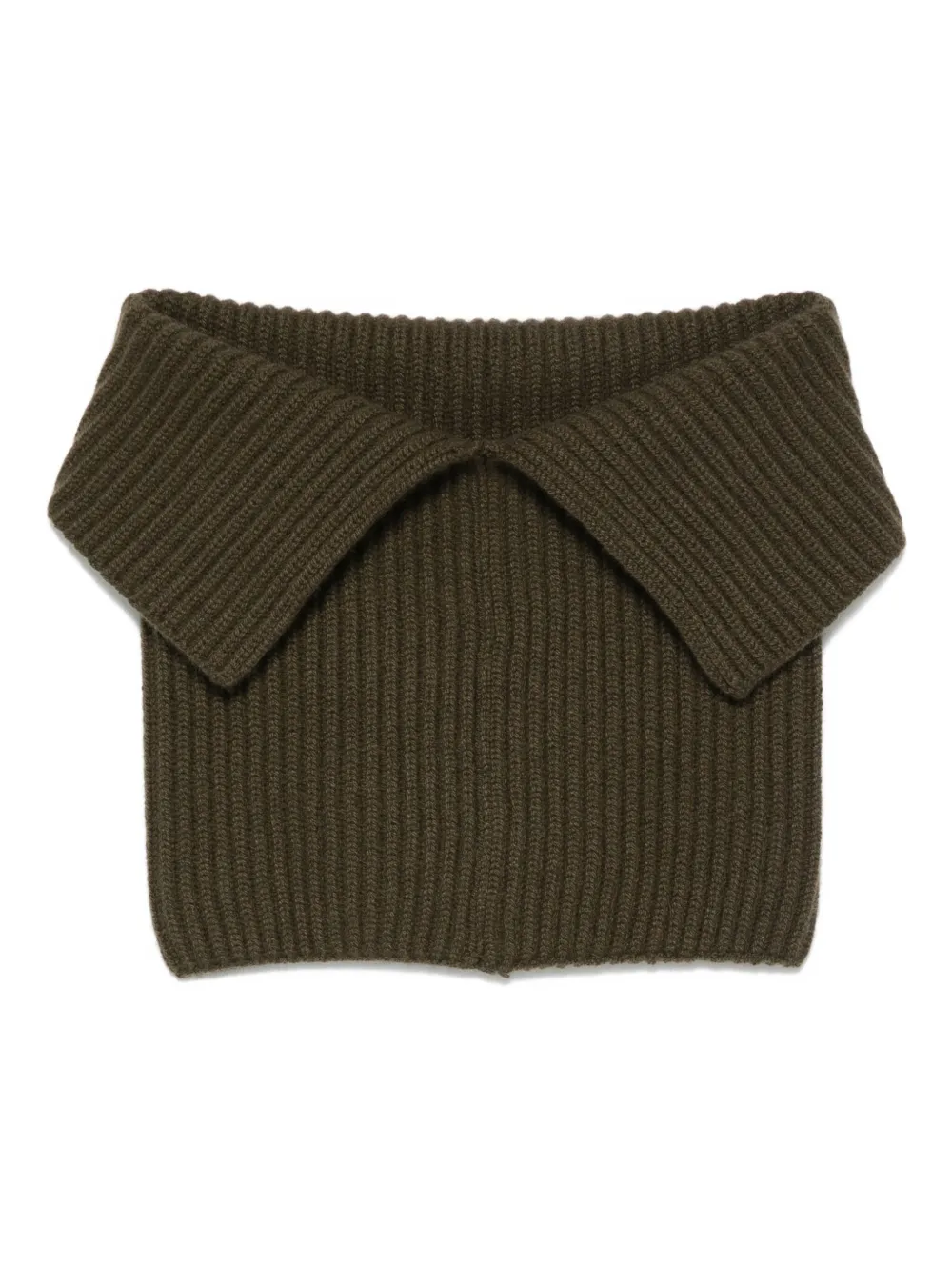 Uma Wang Ribbed-knit Scarf In Green