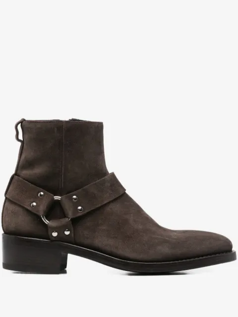 Premiata botas biker de piel