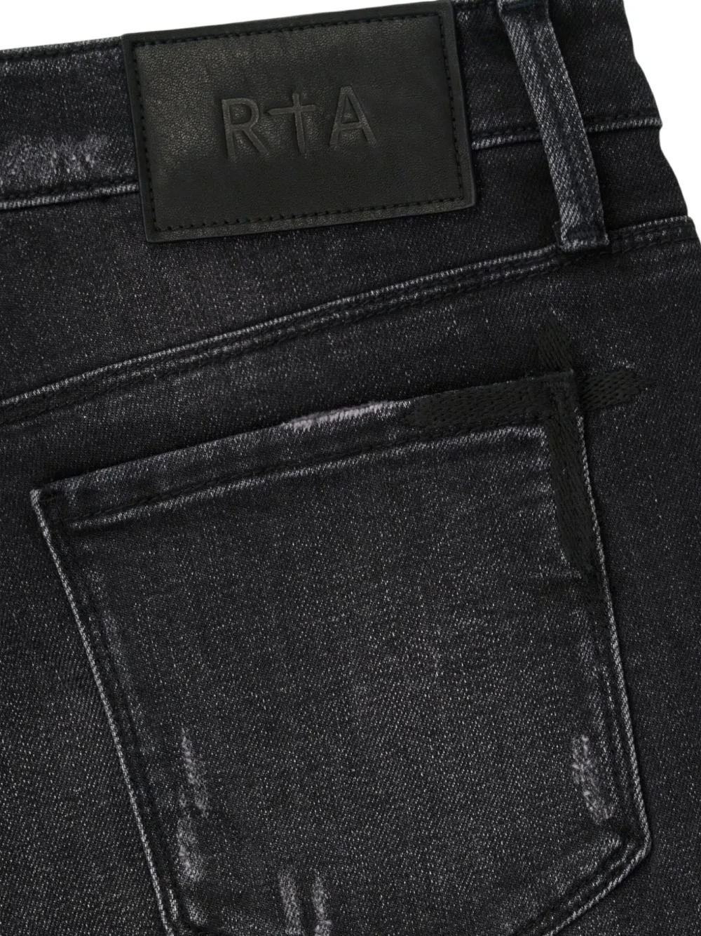 RTA Clayton skinny jeans met vervaagd effect Zwart