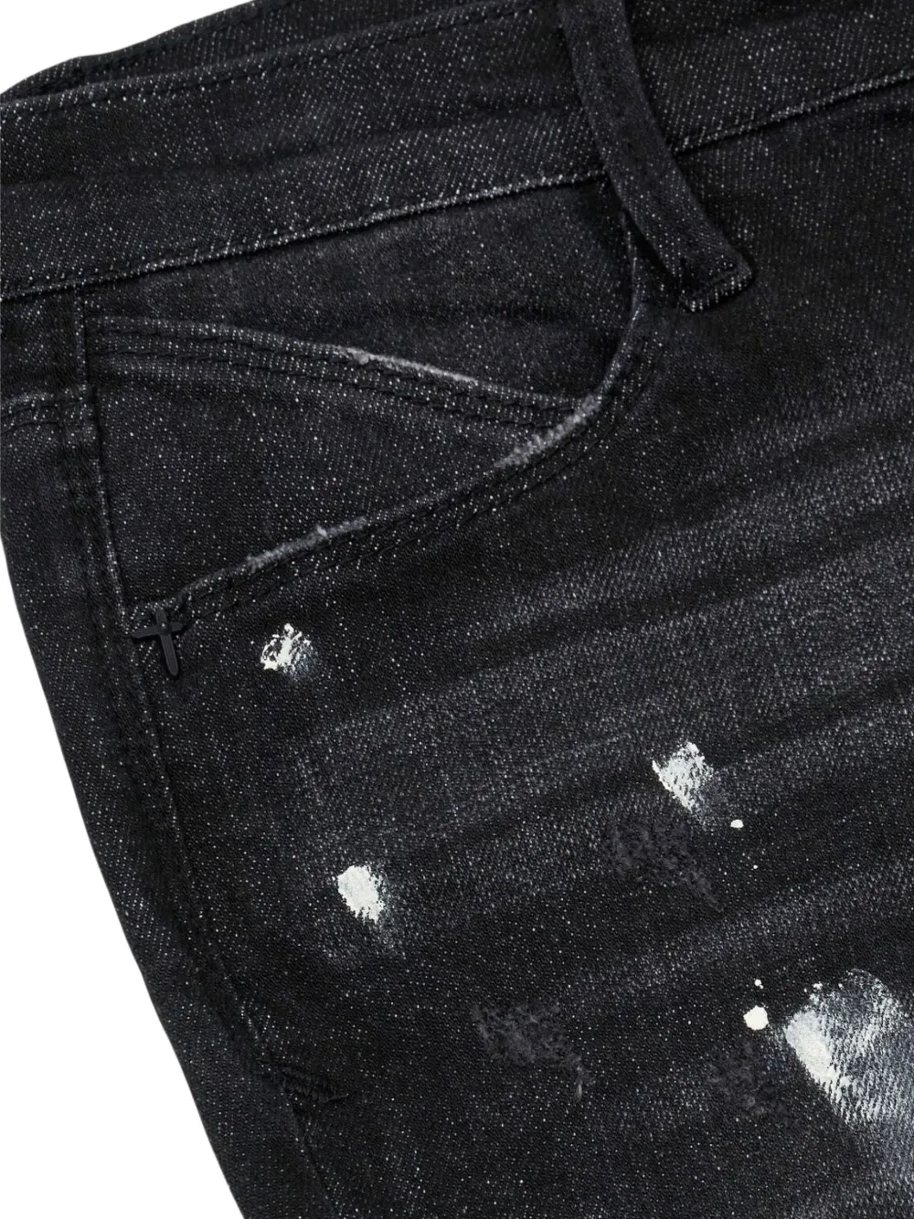 Rta Clayton Paint-splatter Jeans In Animal Print