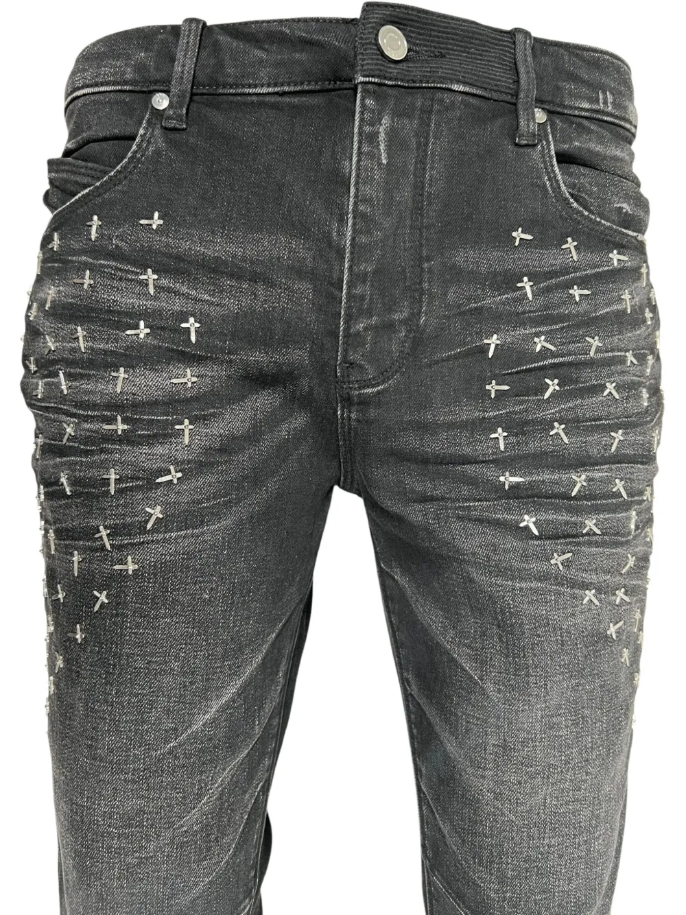 RTA Olivier Stacked skinny jeans Zwart