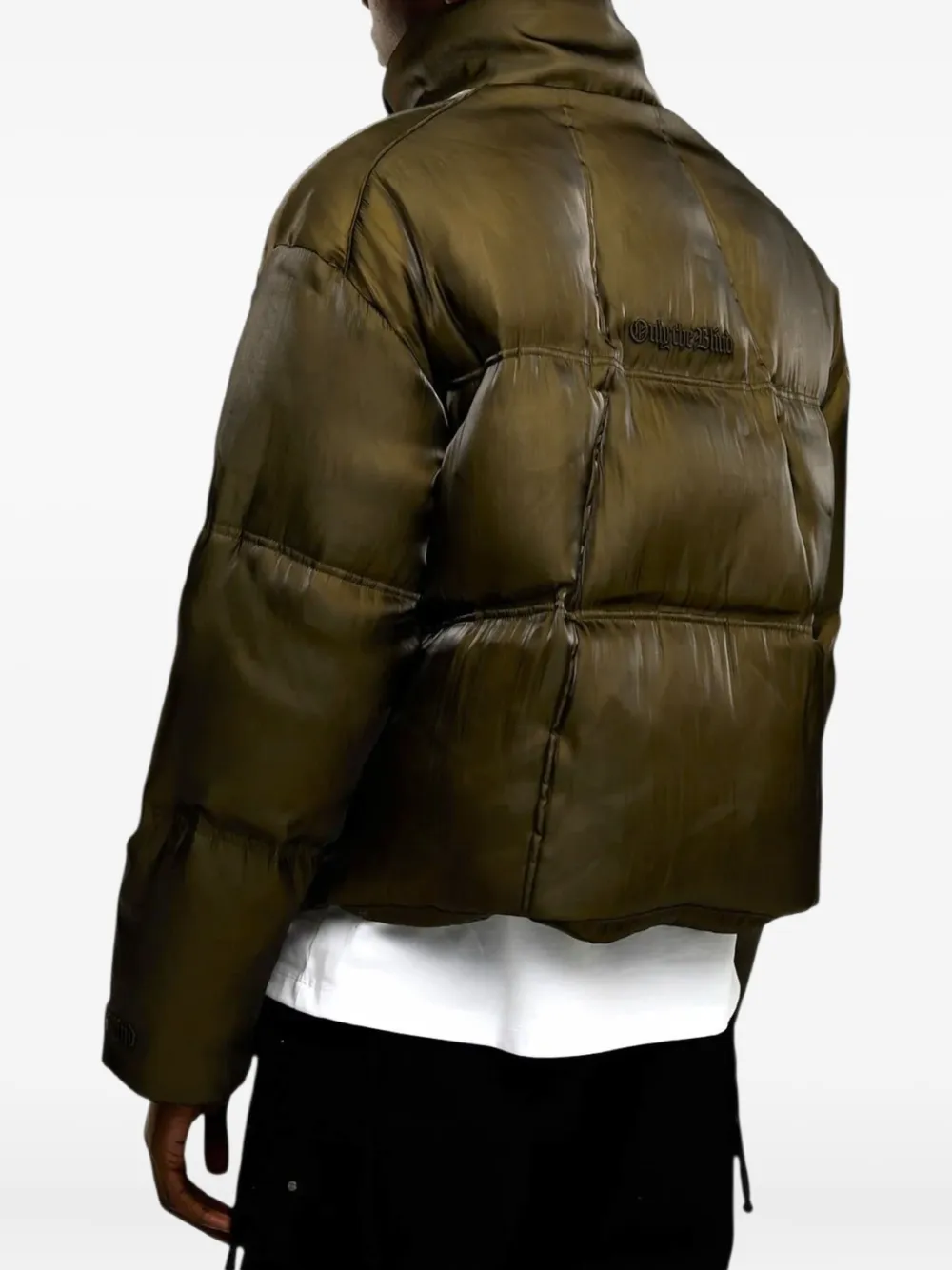 Only The Blind Woodland Padded Jacket In Green