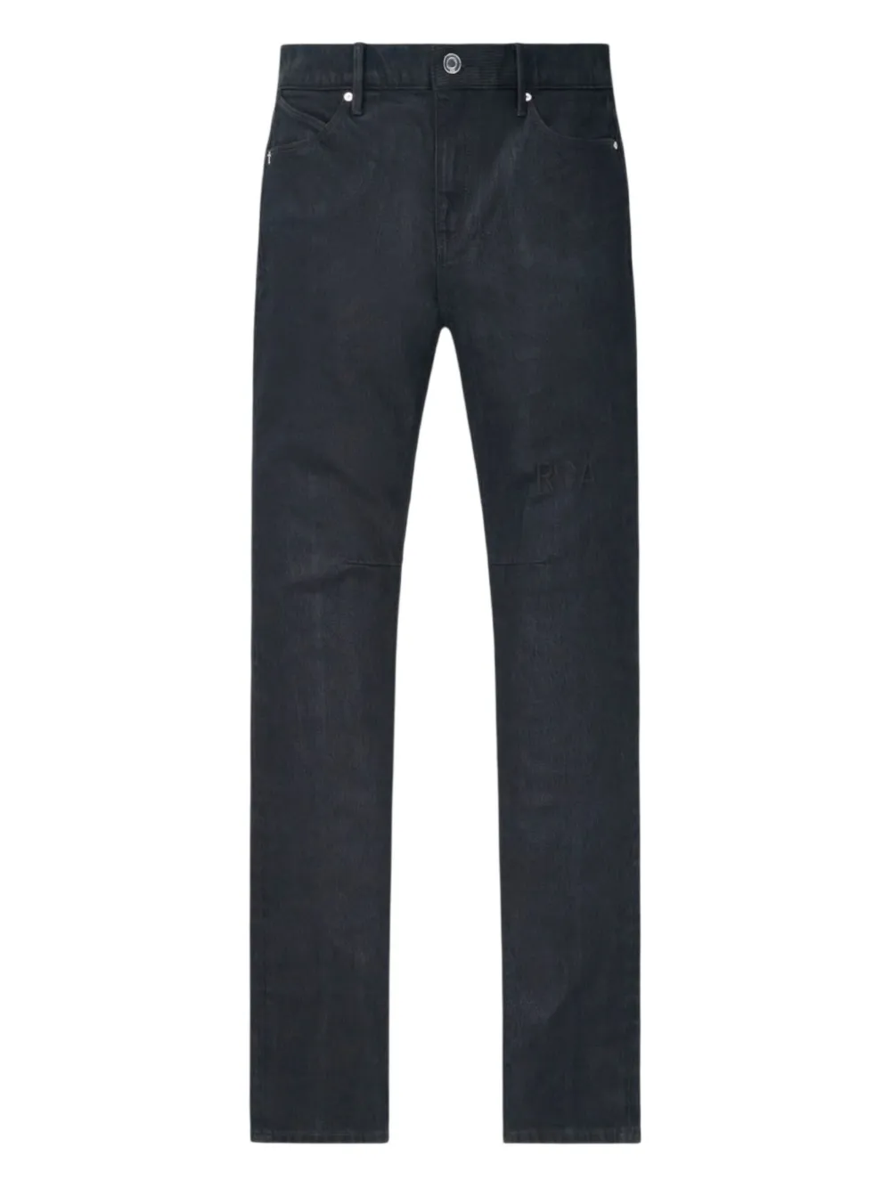 RTA waxed-coated jeans - ブラック RTA waxed-coated jeans - ブラック