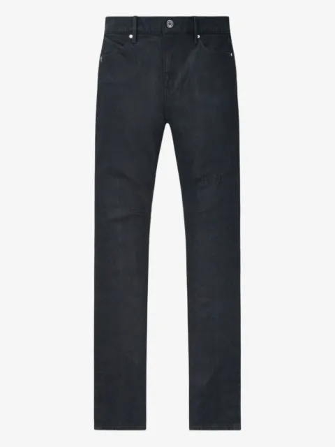 RTA waxed-coated jeans