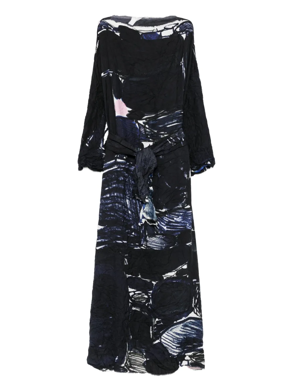 Daniela Gregis robe en soie à coupe longue | bleu | Image 1