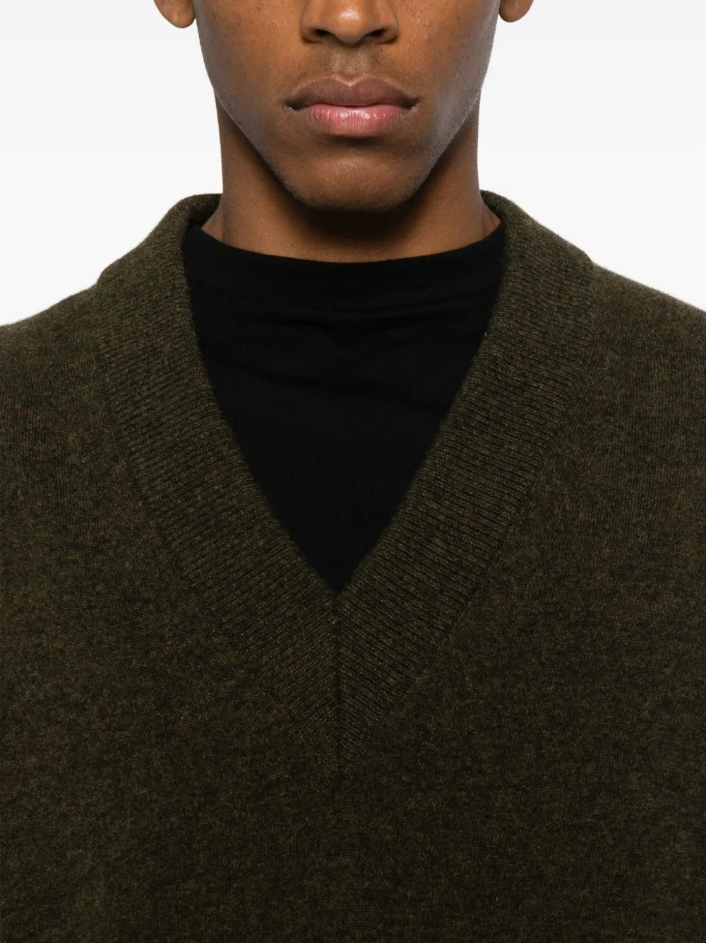 Marina Yee Kane Wool Sweater In Green