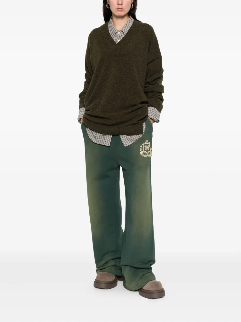 Marina Yee Kane Wool Sweater In Green