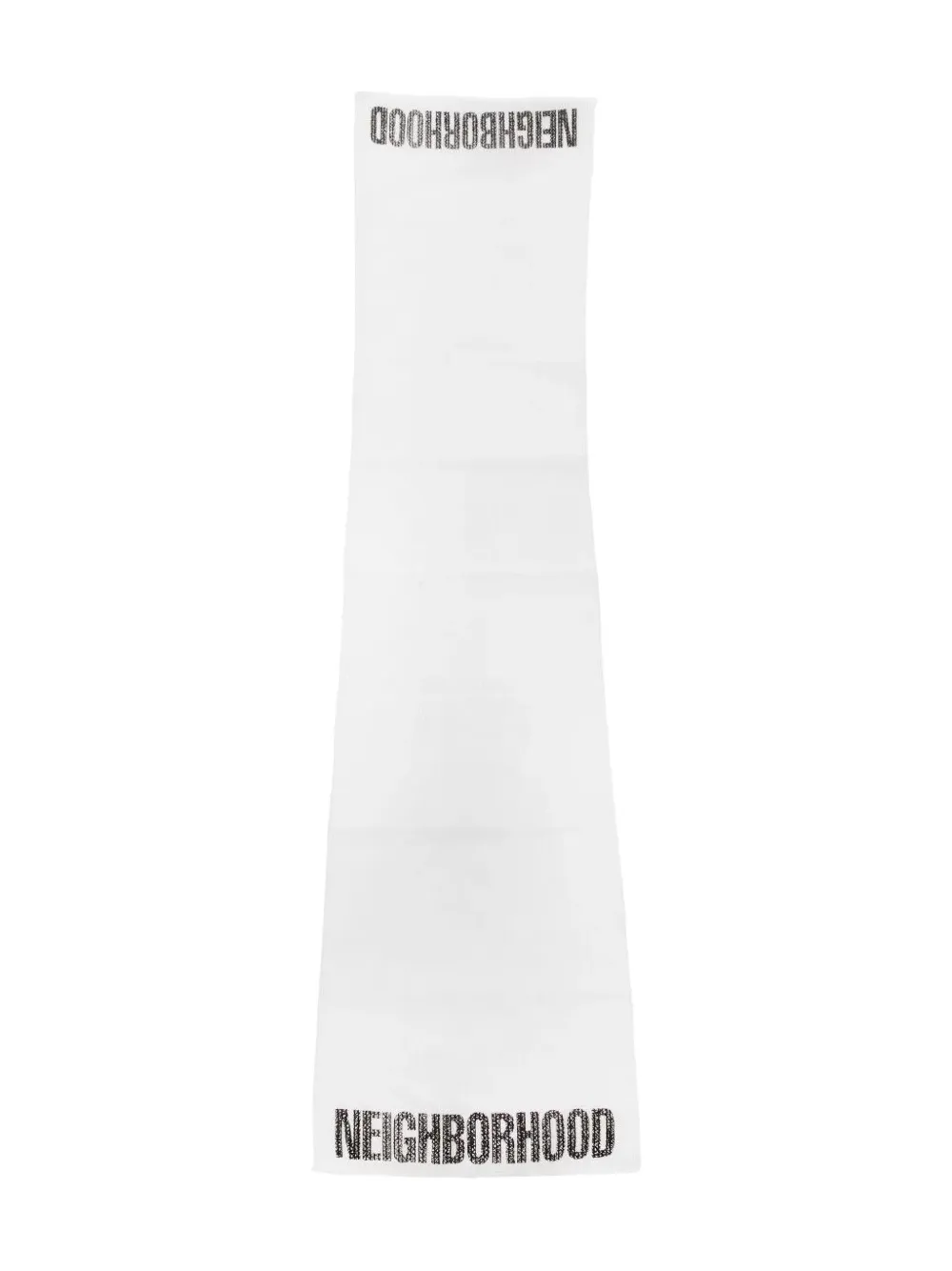 Neighborhood logo-print scarf | White | Image 1