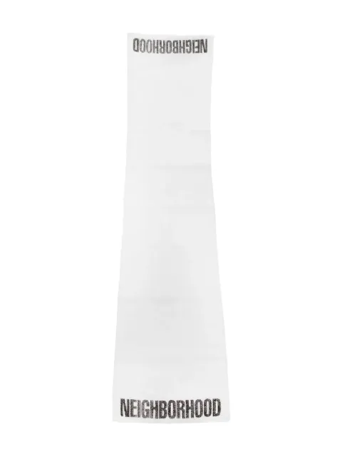Neighborhood logo-print scarf