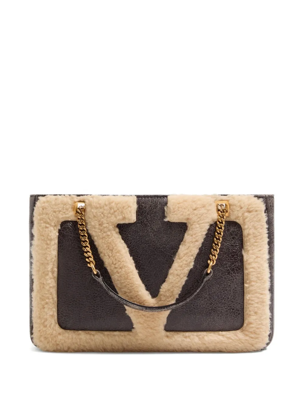 Valentino Garavani Borsa tote Viva Superstar piccola - Marrone