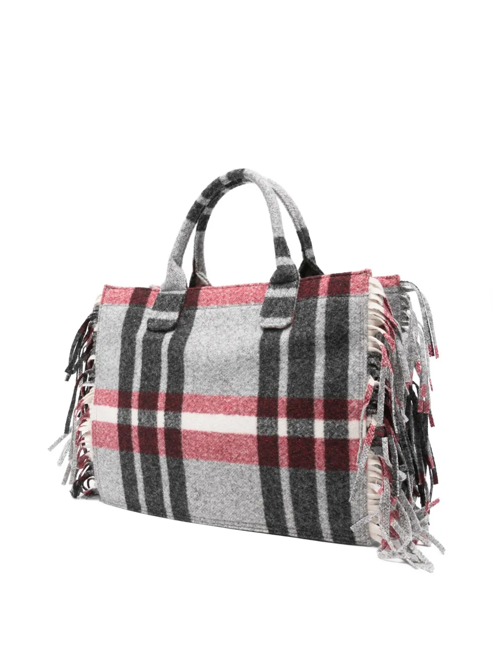 Secret Pon-pon Large Isabella Tote Bag In Gray
