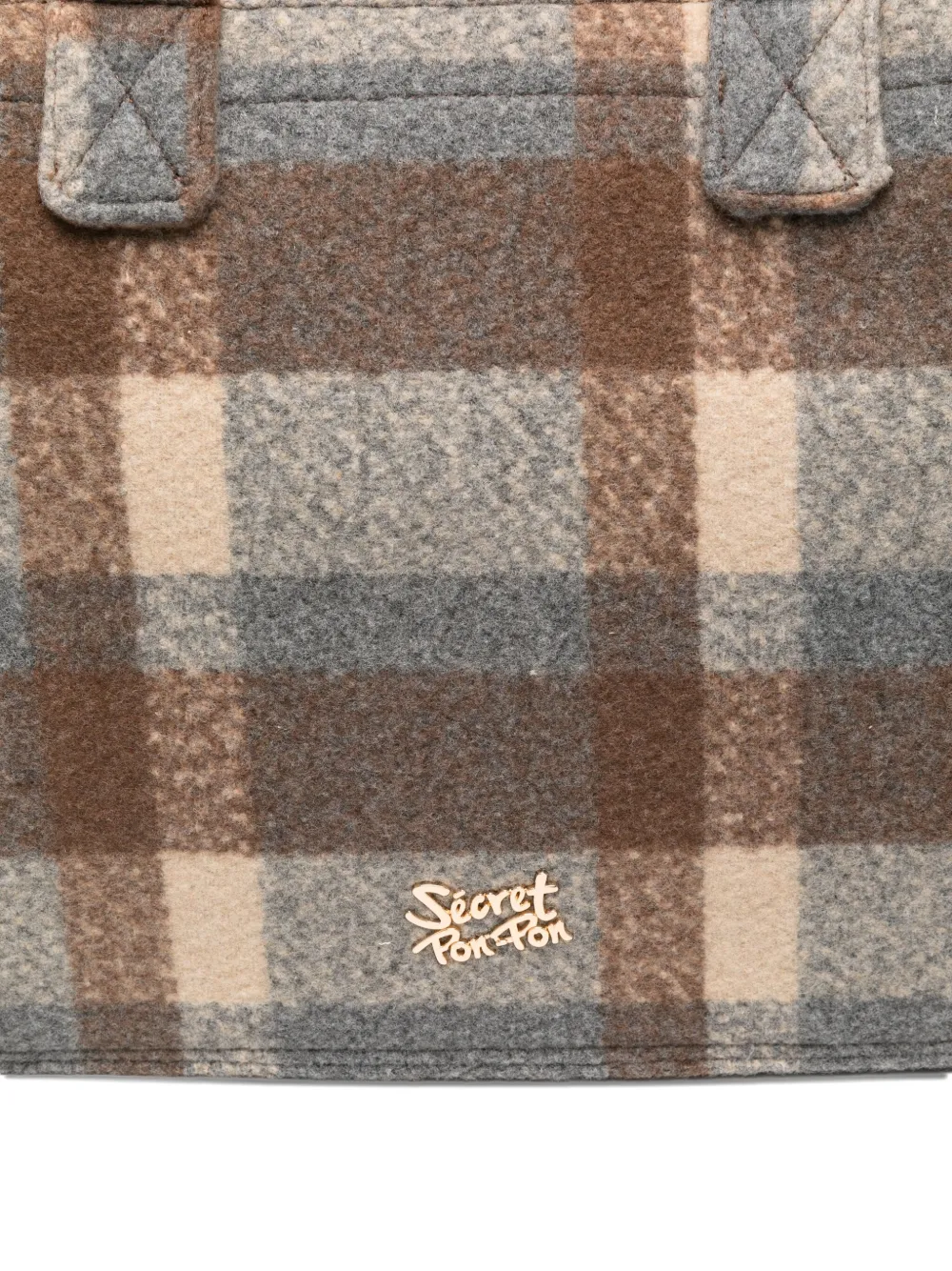 Secret Pon-pon Large Isabella Tote Bag In Brown