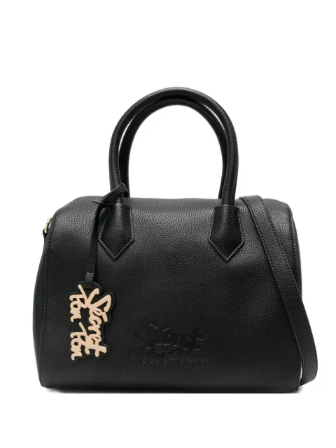 Secret Pon Pon top-handles leather tote bag