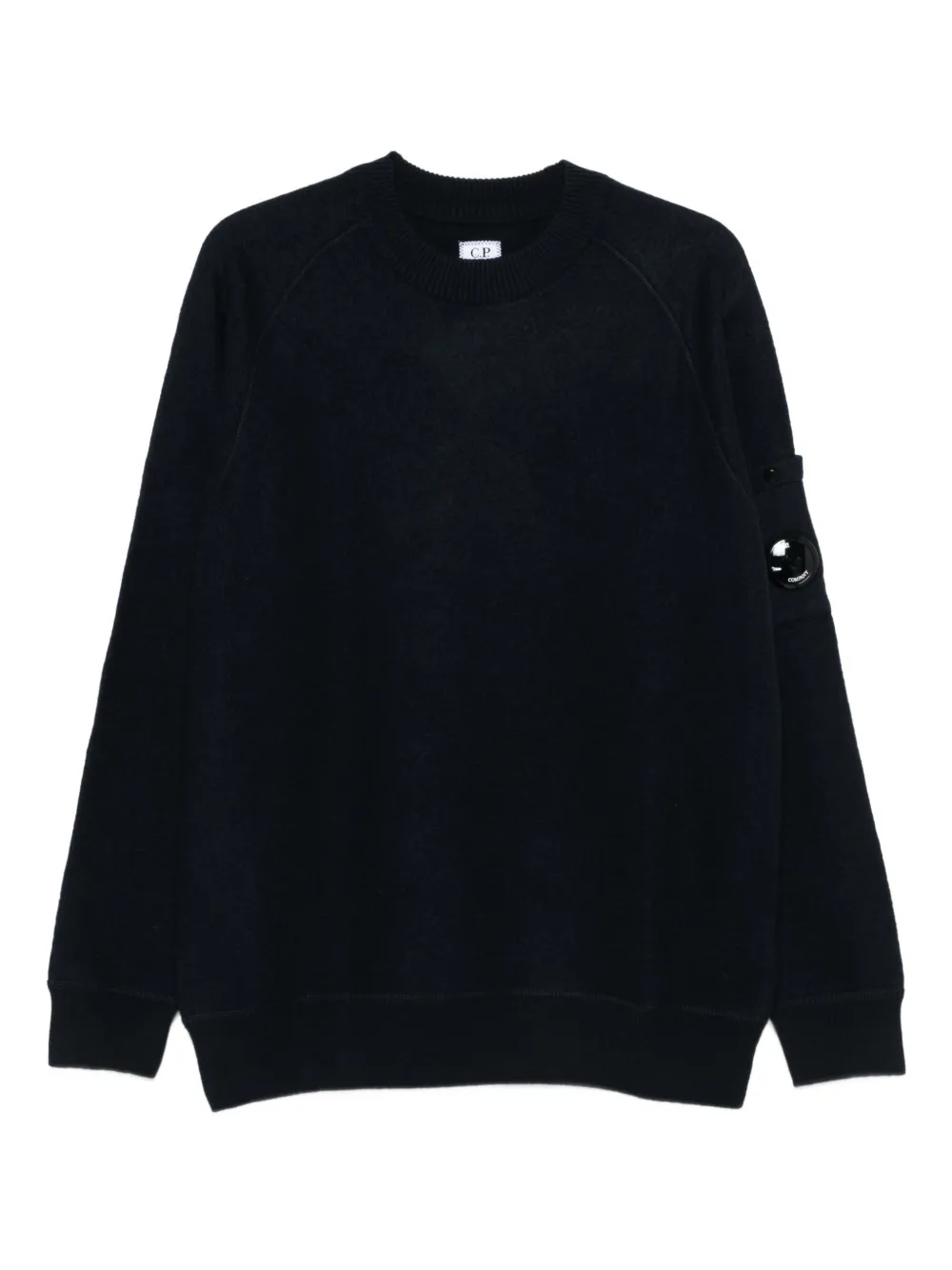 C.P. Company felted crew neck knit | Blue | Image 1
