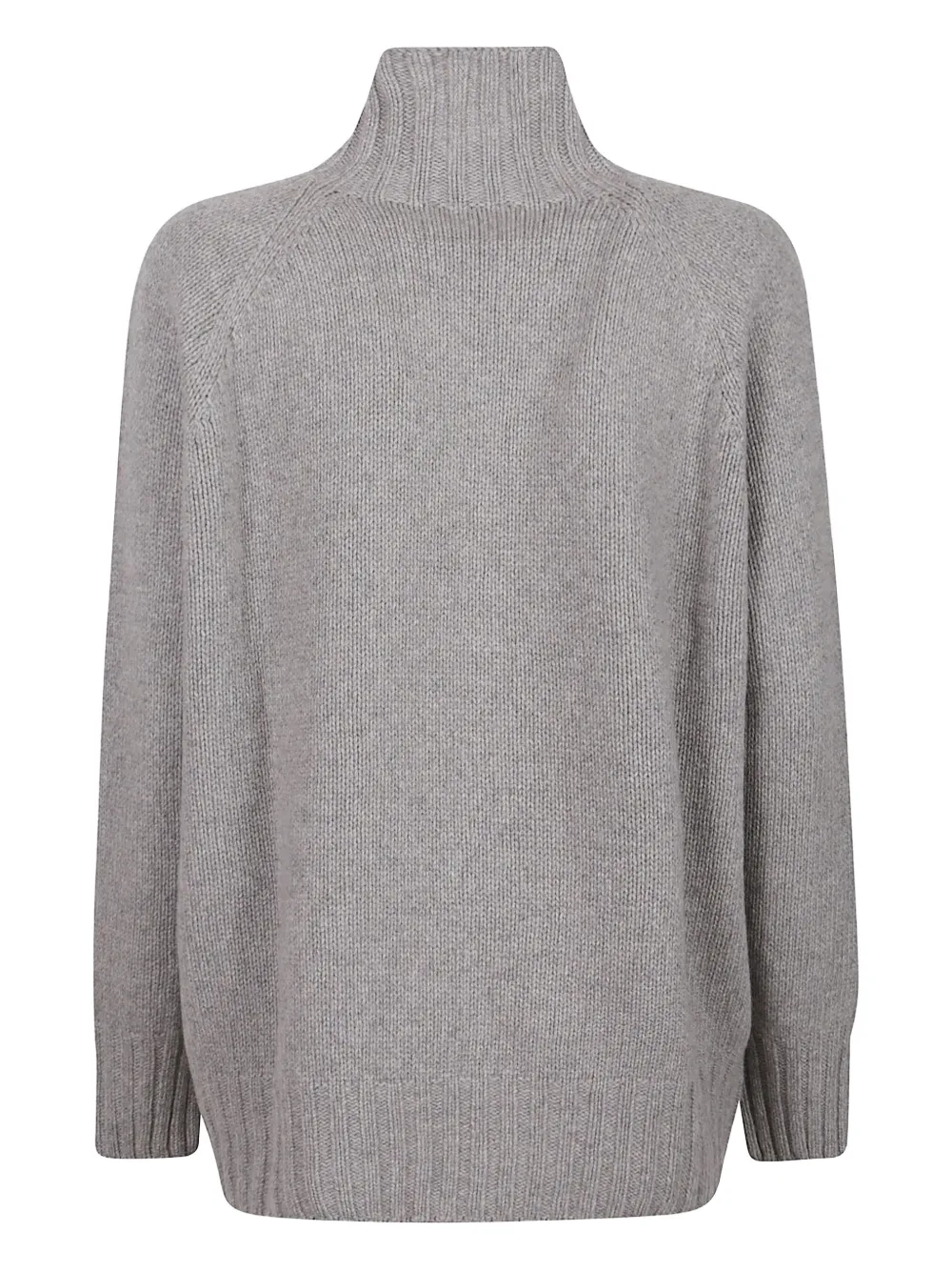 Aragona High-neck Cashmere Sweater In Gray