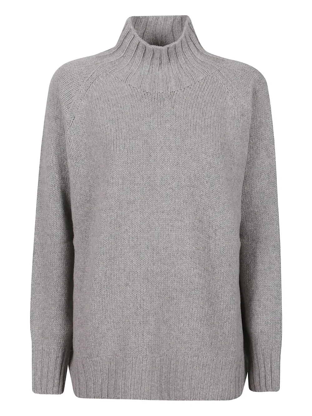 Aragona High-neck Cashmere Sweater In Gray