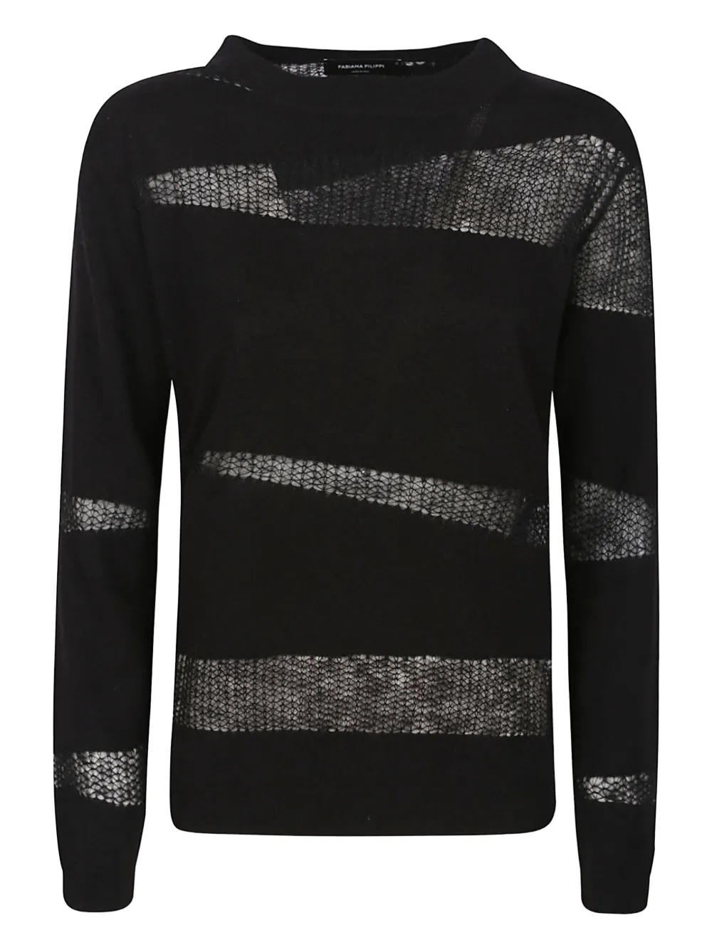 Fabiana Filippi open-knit jumper - ブラック Fabiana Filippi open-knit jumper - ブラック