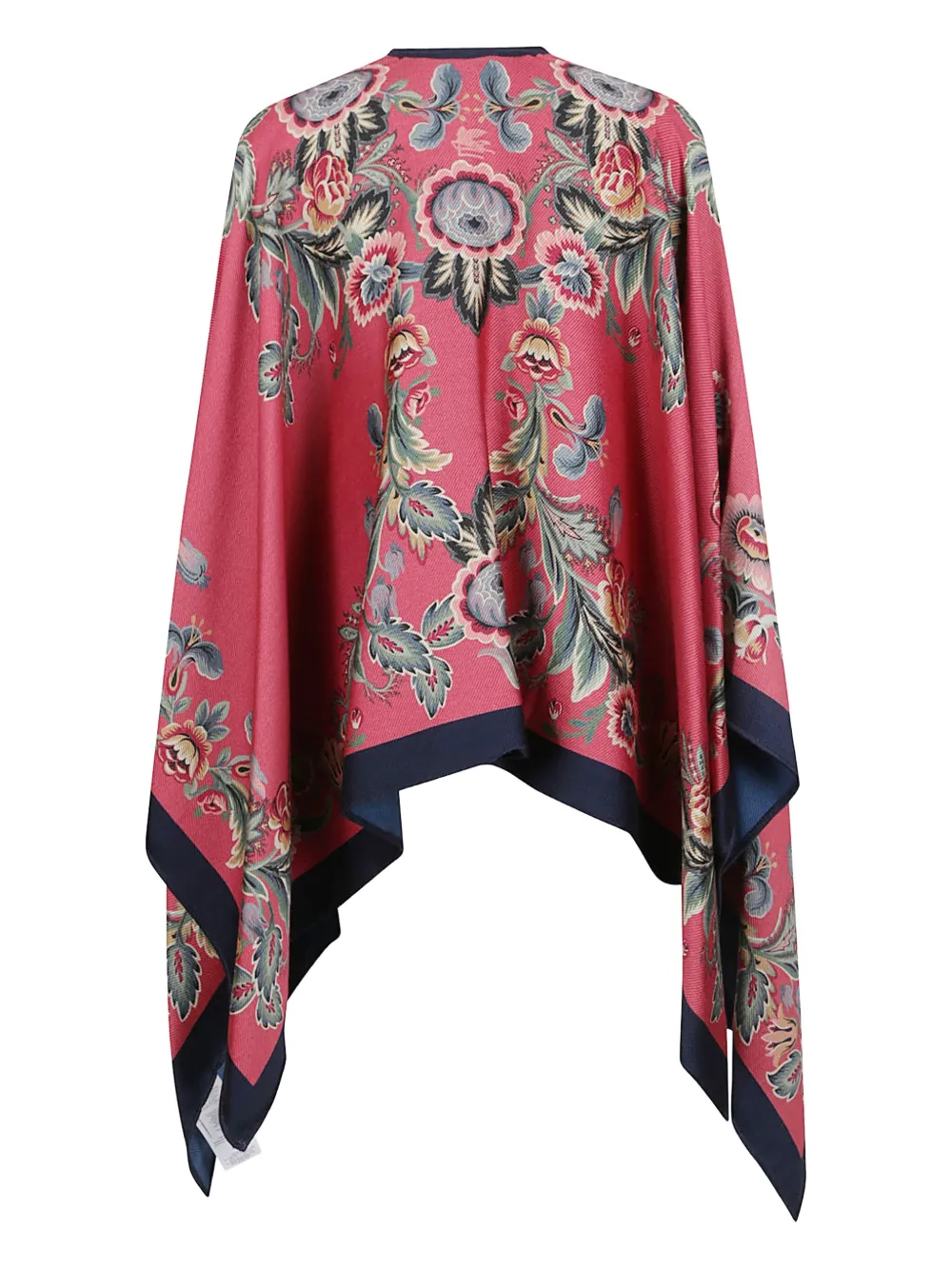 Etro Floral-print Cape In Pink
