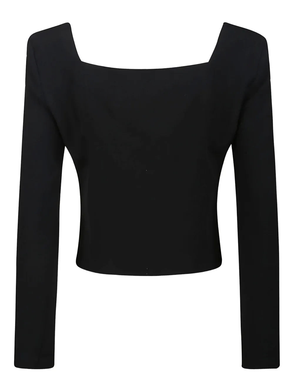 Federica Tosi square-neck long-sleeve top | Black | Image 1