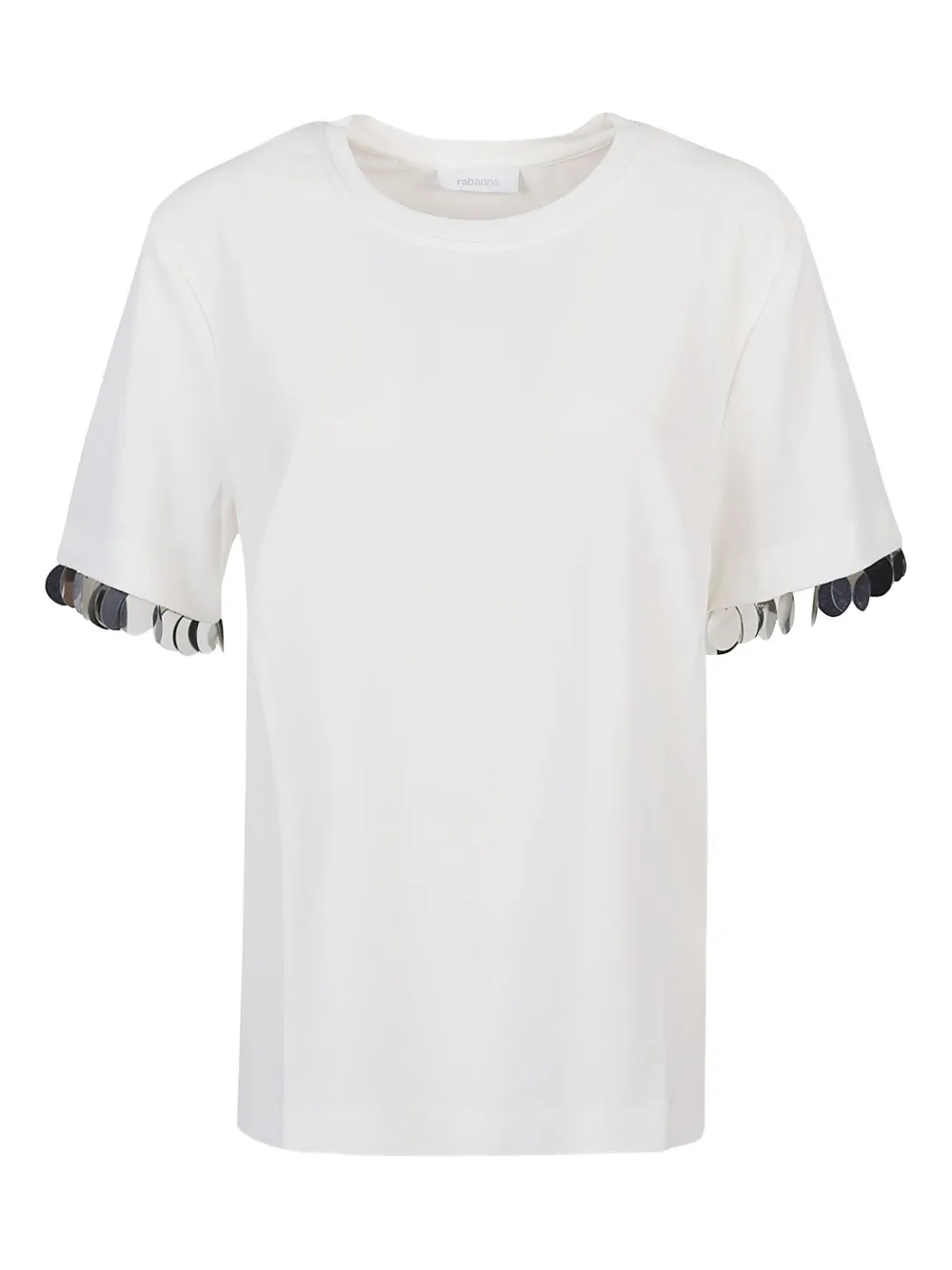Rabanne sequin-embellished t-shirt | White | Image 1
