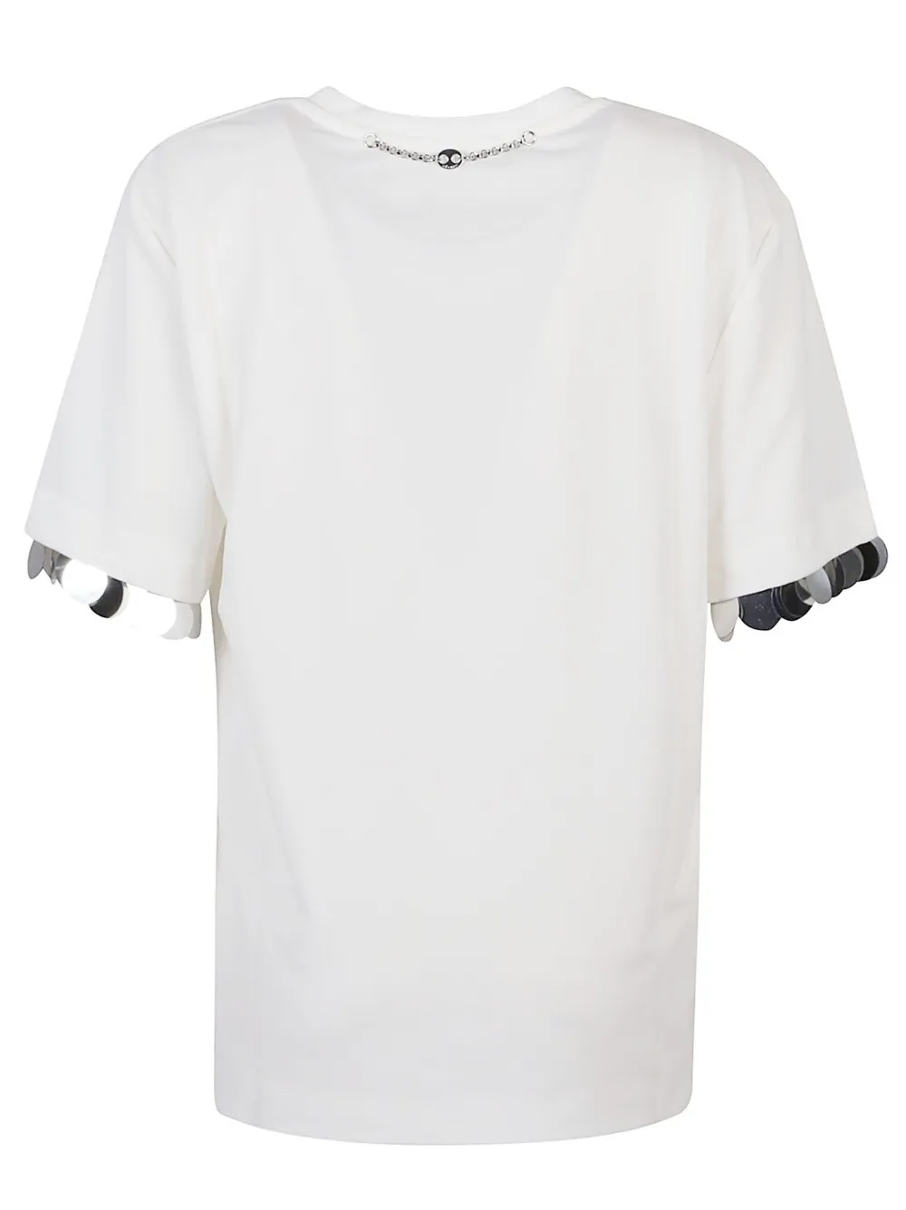 Rabanne Sequin-embellished T-shirt In White