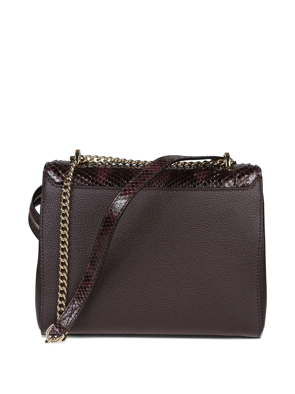 Lancel Ninon leren schoudertas met vlak met textuur - Bruin