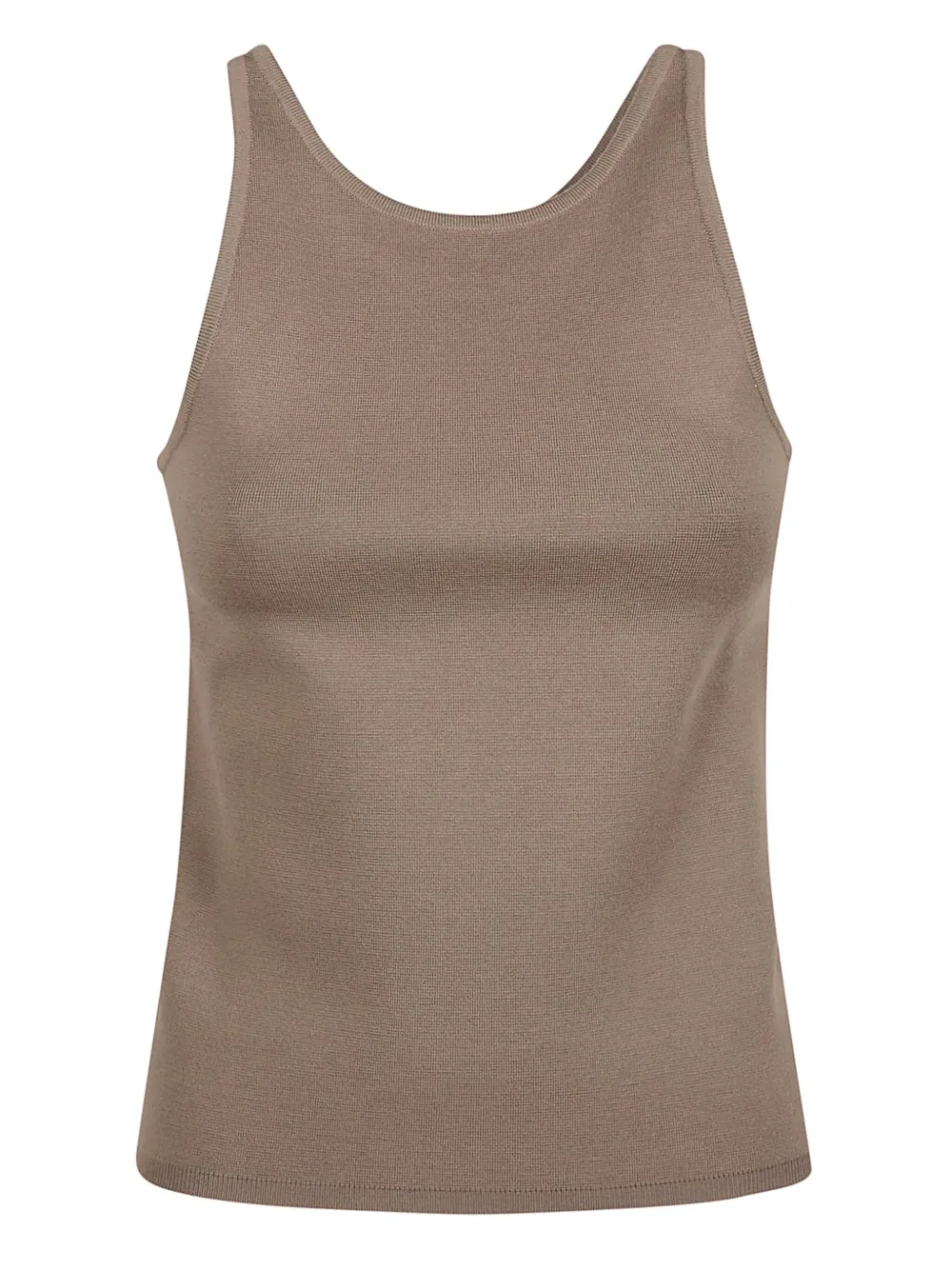 Max Mara リブ タンクトップ - ブラウン Max Mara リブ タンクトップ - ブラウン