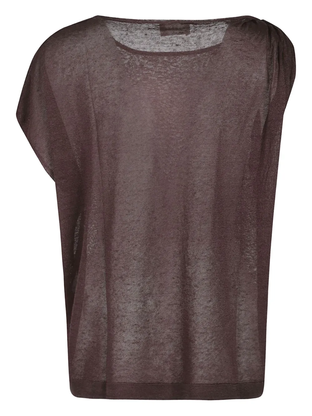 P.A.R.O.S.H. draped-shoulder linen knitted top | Knitted Tops | Image 2
