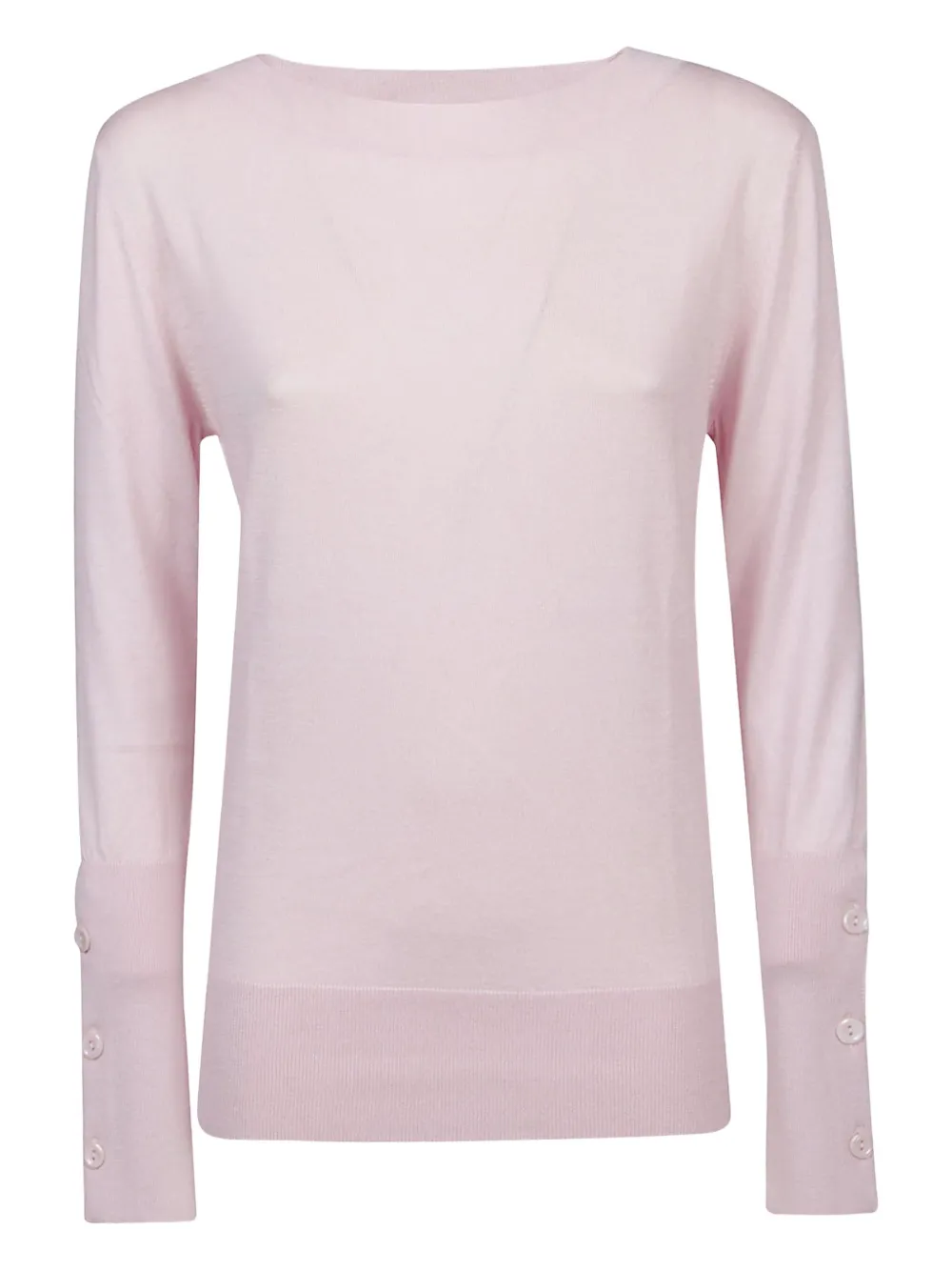 Snobby Sheep button-cuff silk sweater - Rosa