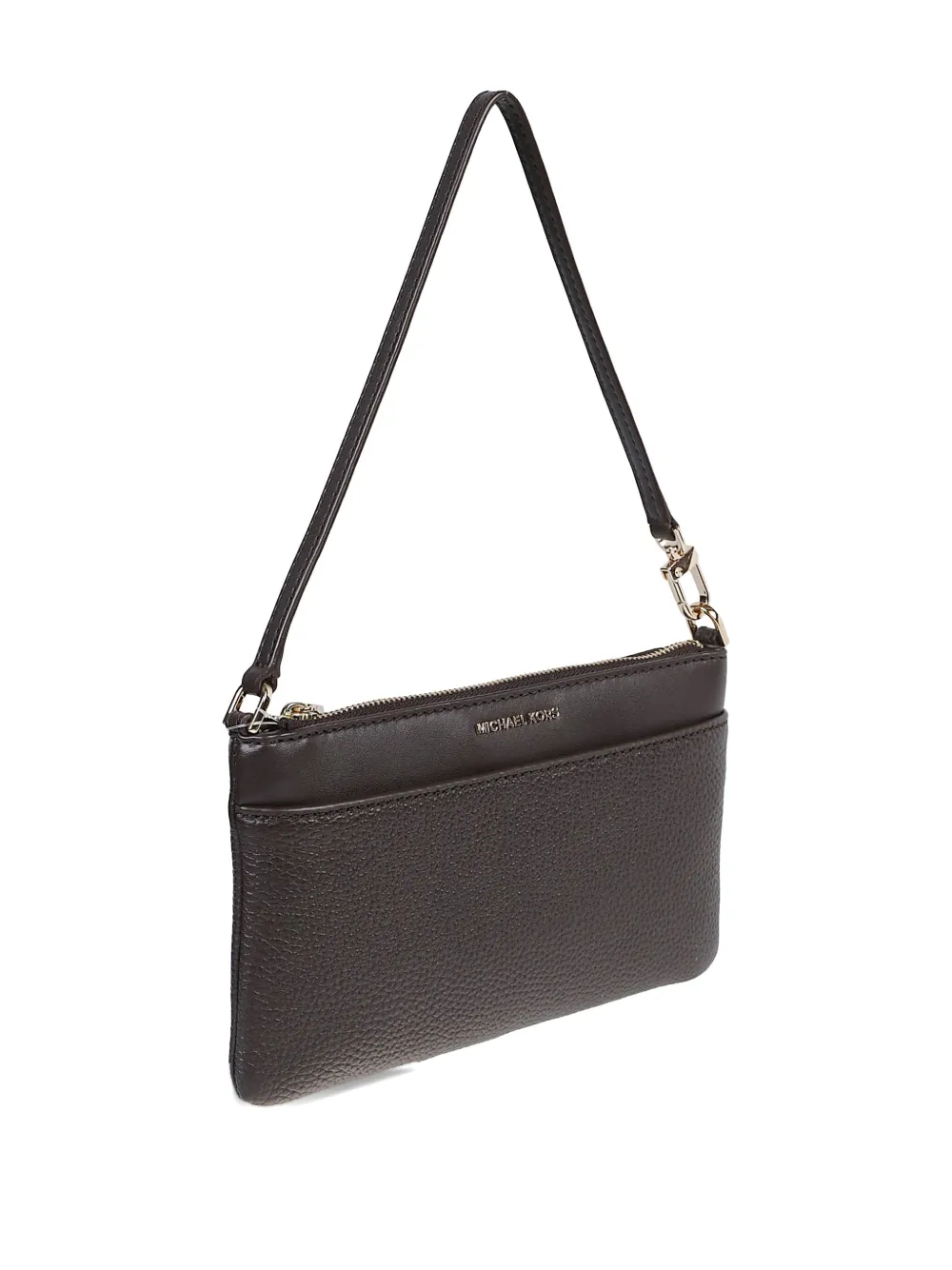Michael Kors Leather Zip-top Shoulder Bag In Brown