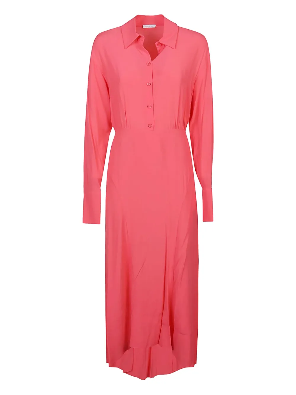 Patrizia Pepe collar-detail midi dress | Pink | Image 1
