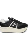 Premiata platform logo-detail sneakers - Black