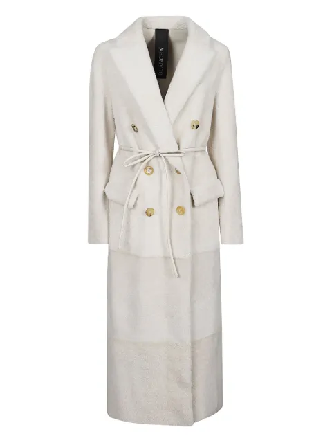 Blancha sheepskin belted coat