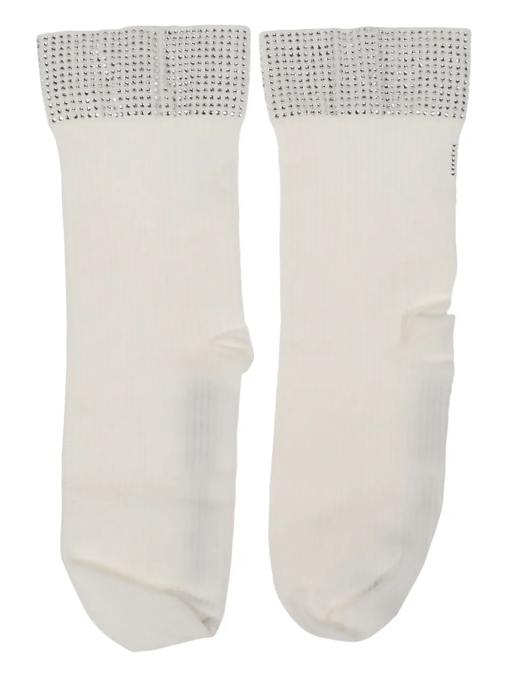 Wolford Crystal-embellished Socks In White