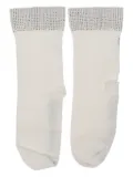 Wolford crystal-embellished socks - White