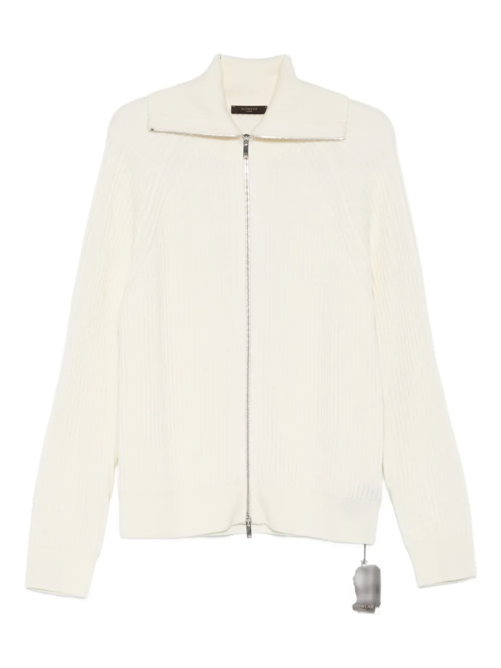 Incotex zip-up cardigan | White | Image 1