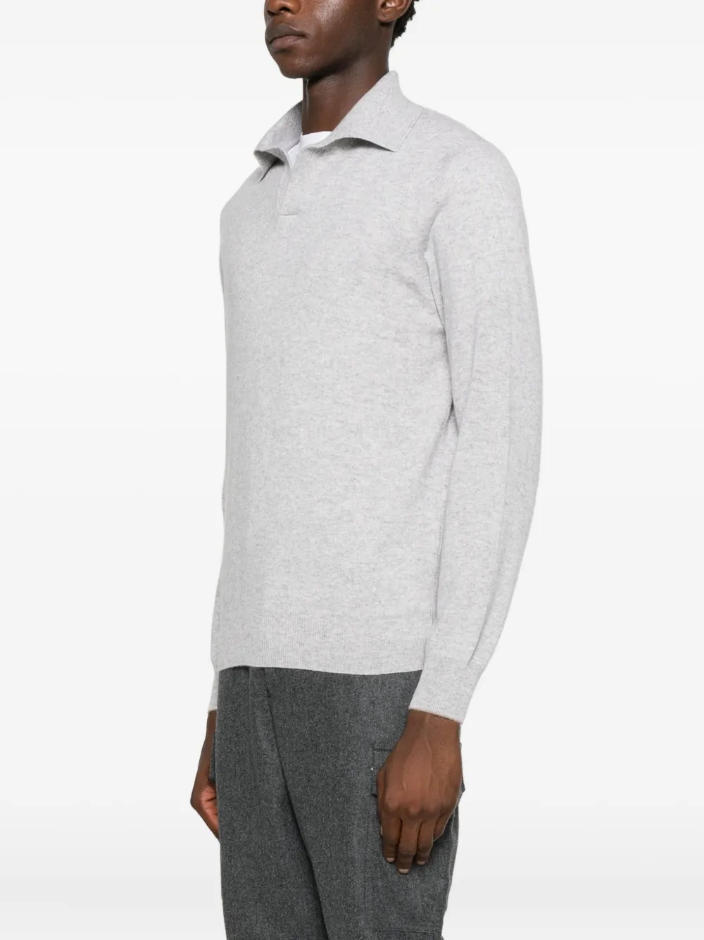 Brunello Cucinelli Polotrui met lange mouwen Grijs