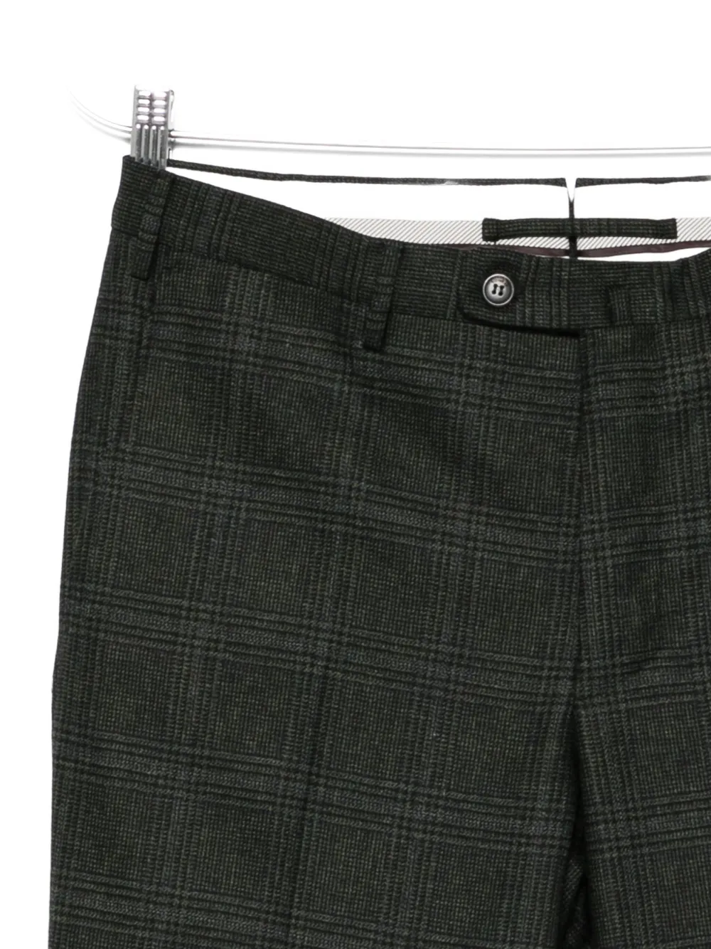Incotex Plaid Trousers In Black