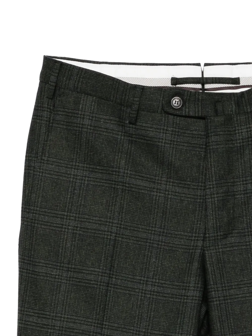 Incotex Geruite broek Zwart