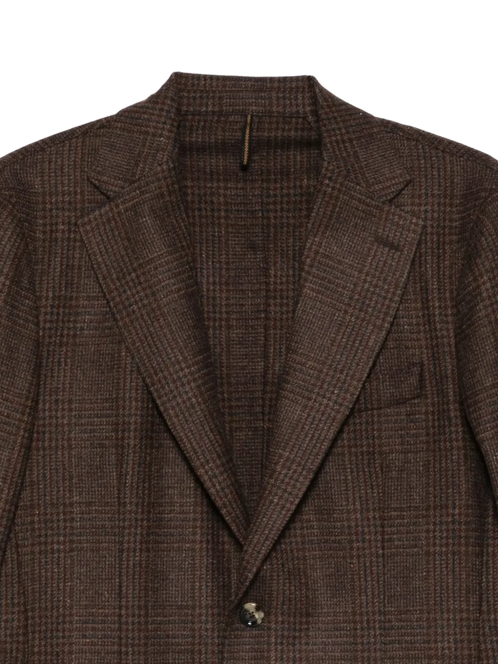 Dell'oglio Blazer met enkele rij knopen Bruin