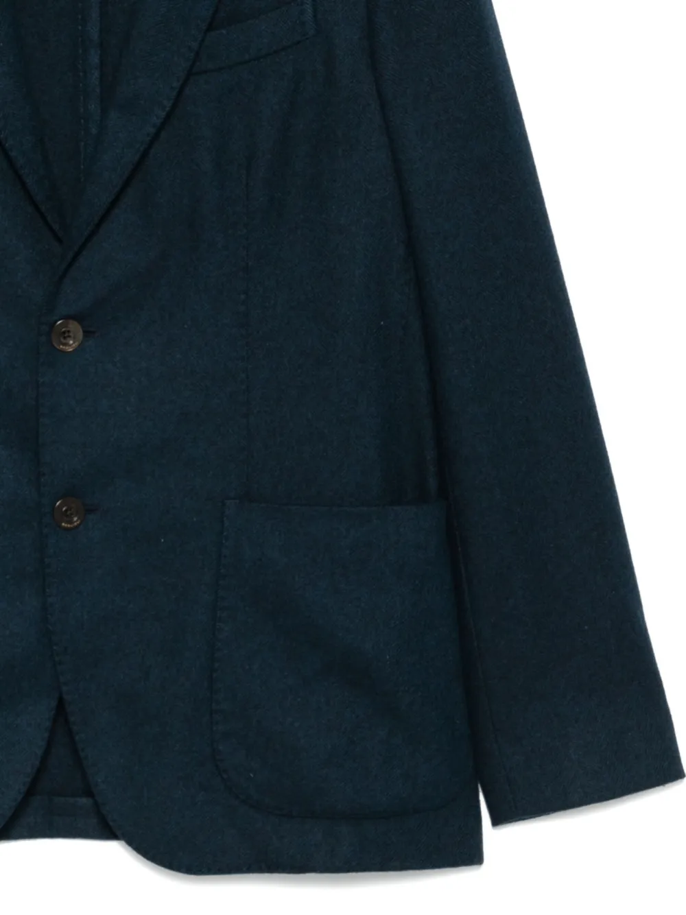 Boglioli Jack met enkele rij knopen en zak Blauw