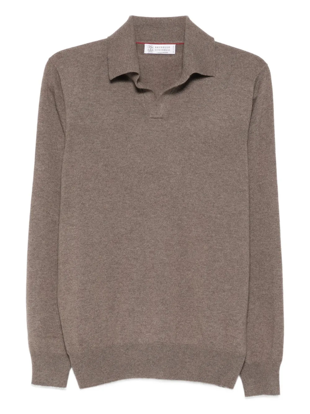 Brunello Cucinelli pull à col v | marron | Image 1