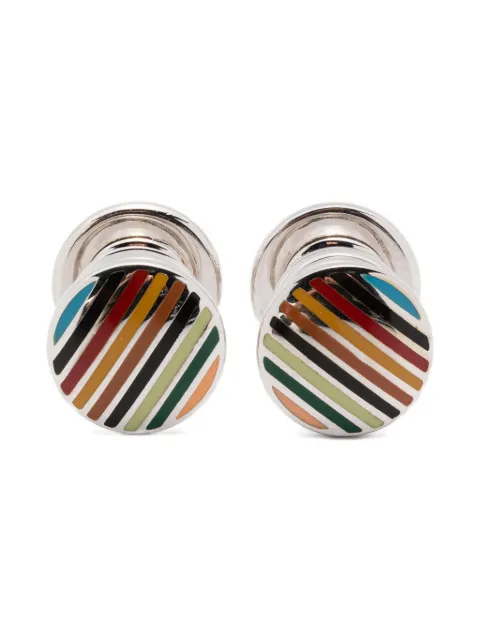 Paul Smith striped cufflinks