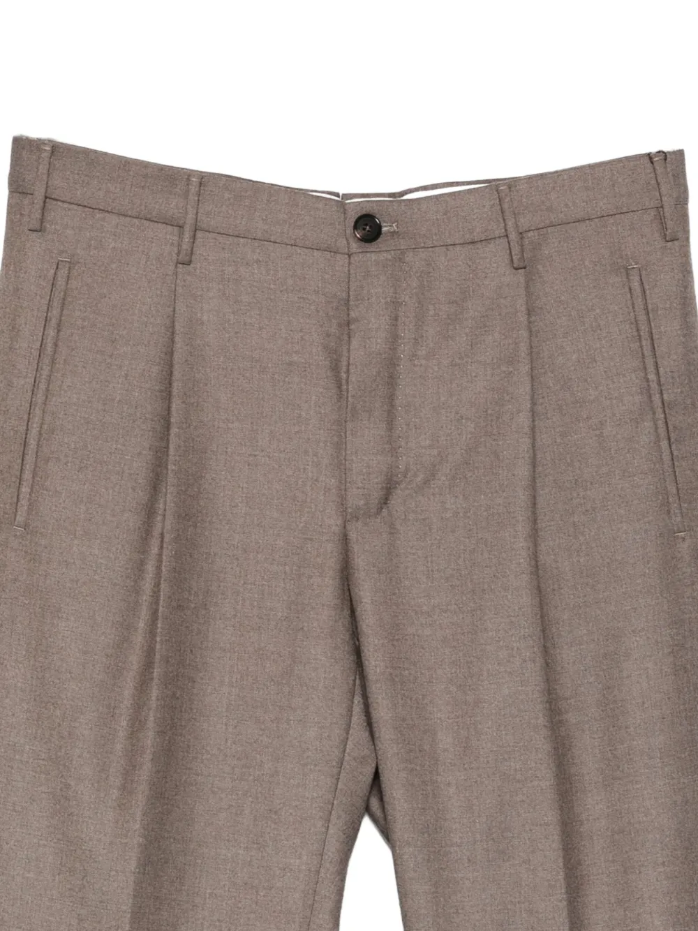 Incotex Plooibroek Bruin