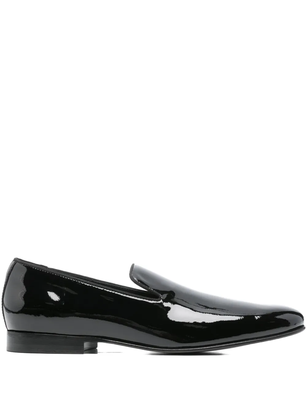 Paul Smith Patent-finish Loafers In Black