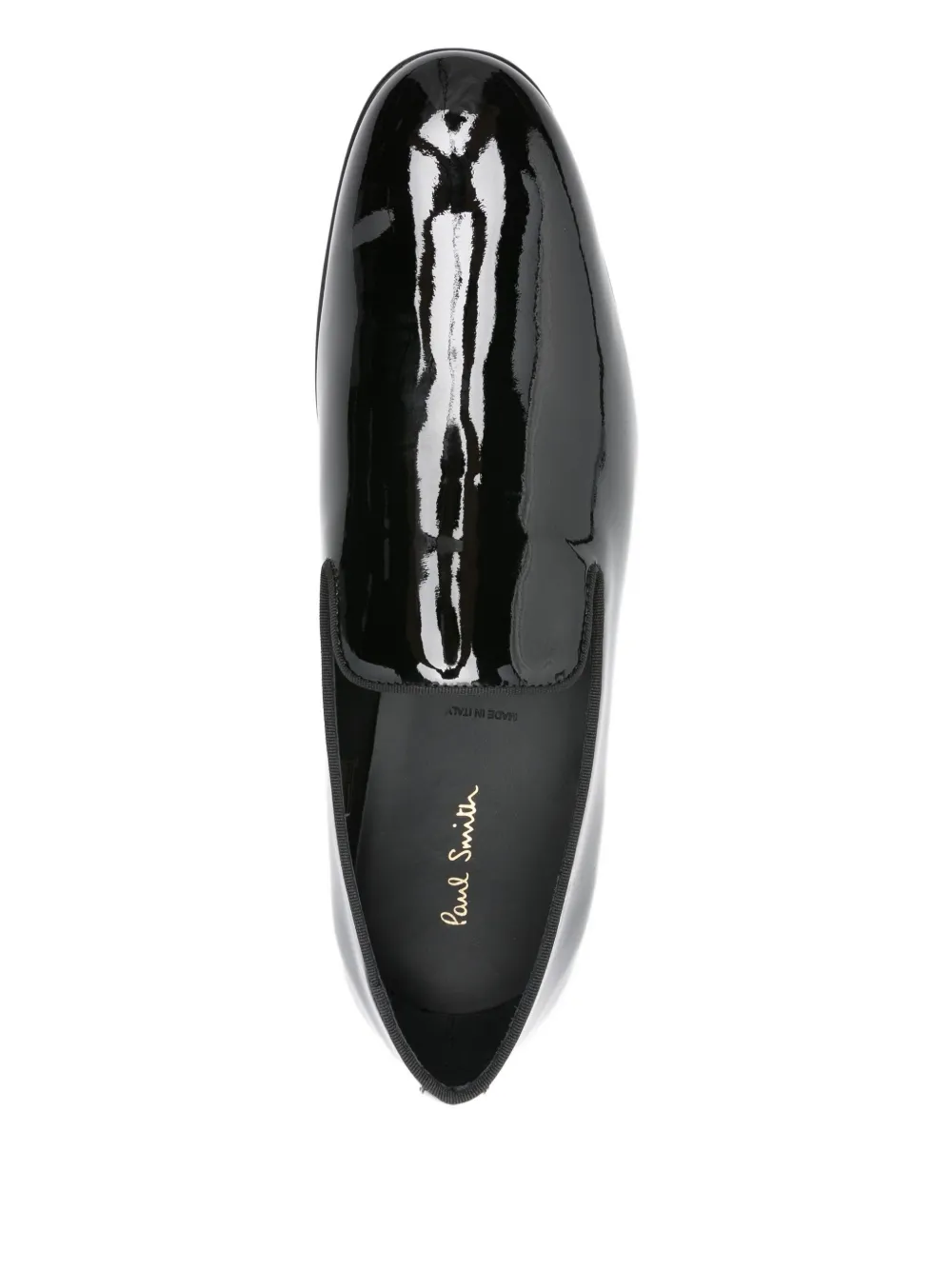 Paul Smith Patent-finish Loafers In Black