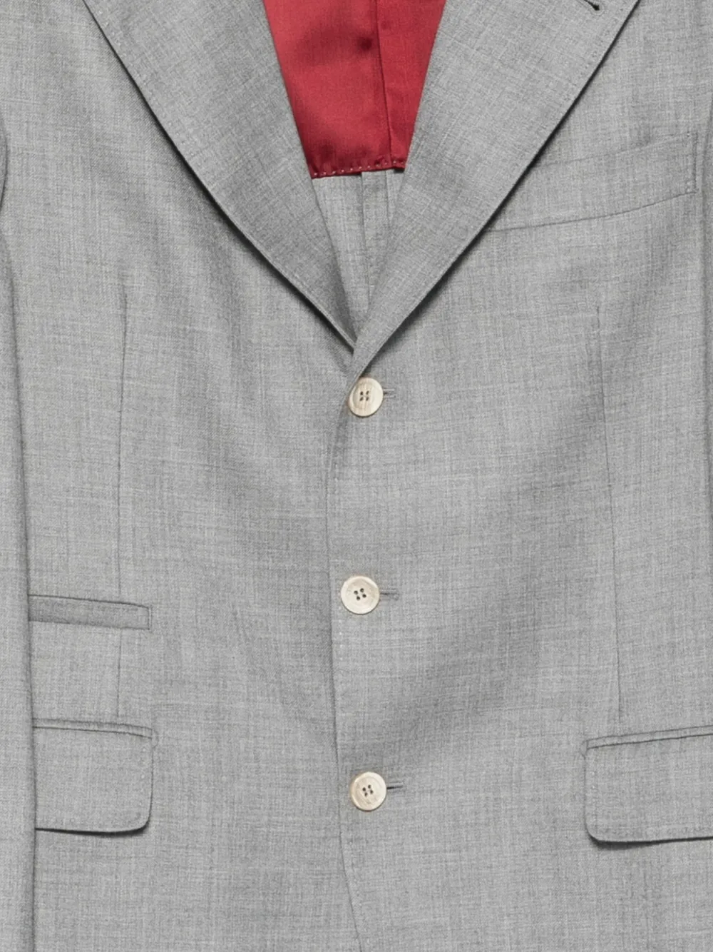 Brunello Cucinelli Blazer van zijdeblend Grijs