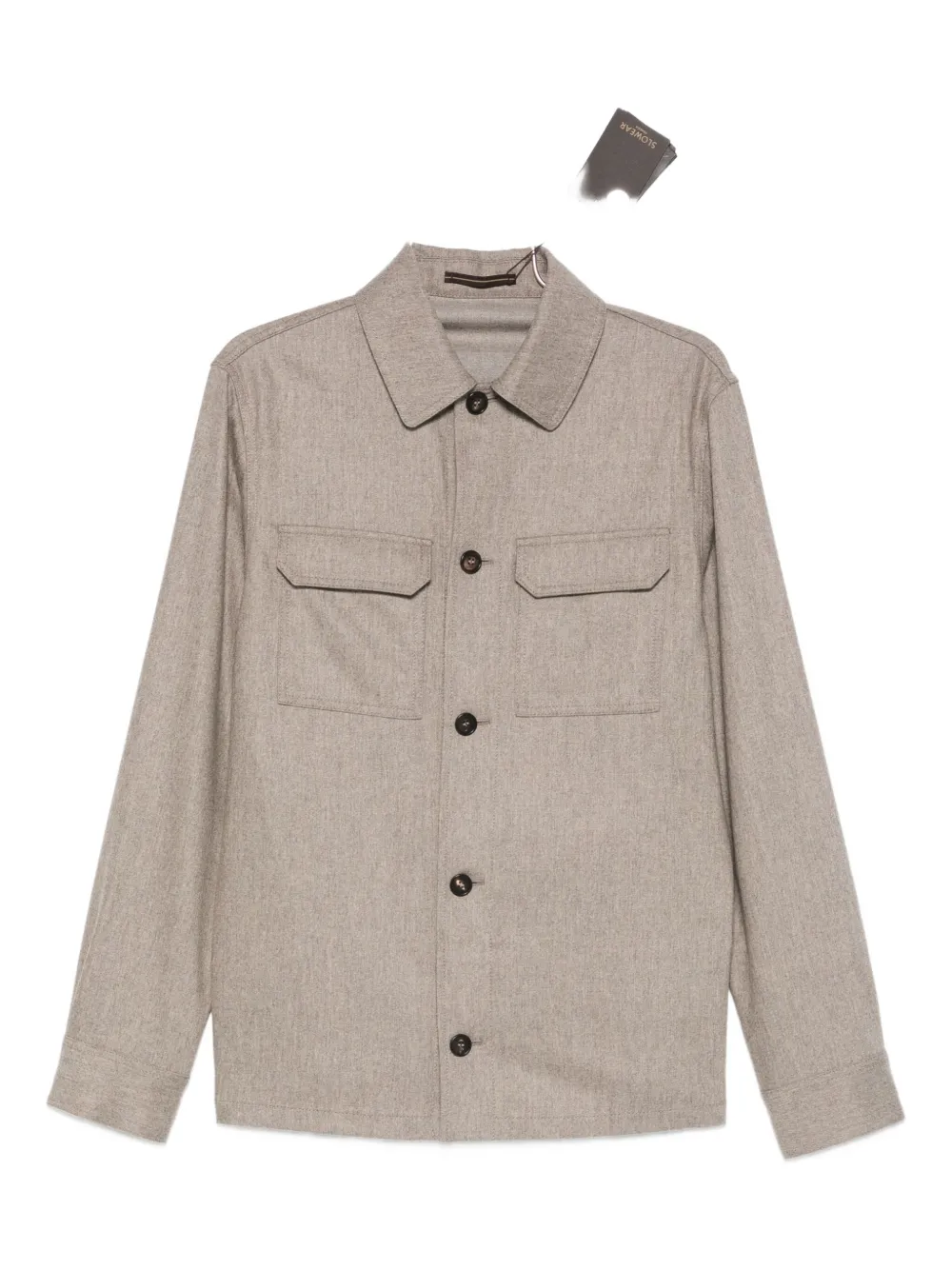 Incotex chest-pockets shirt | Neutrals | Image 1