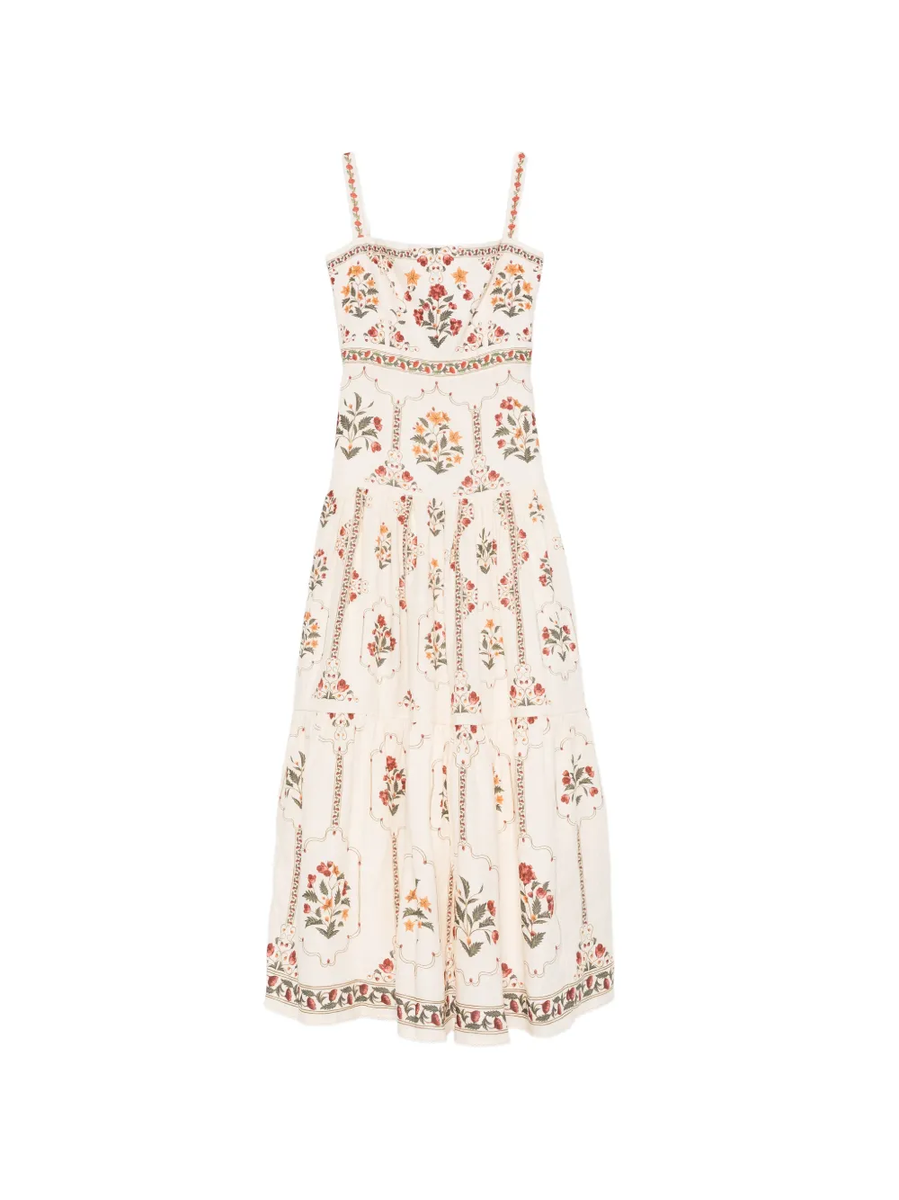 Agua By Agua Bendita Lima floral maxi dress - Toni neutri