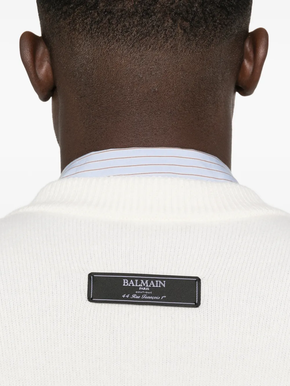 Balmain Trui met ronde hals Beige